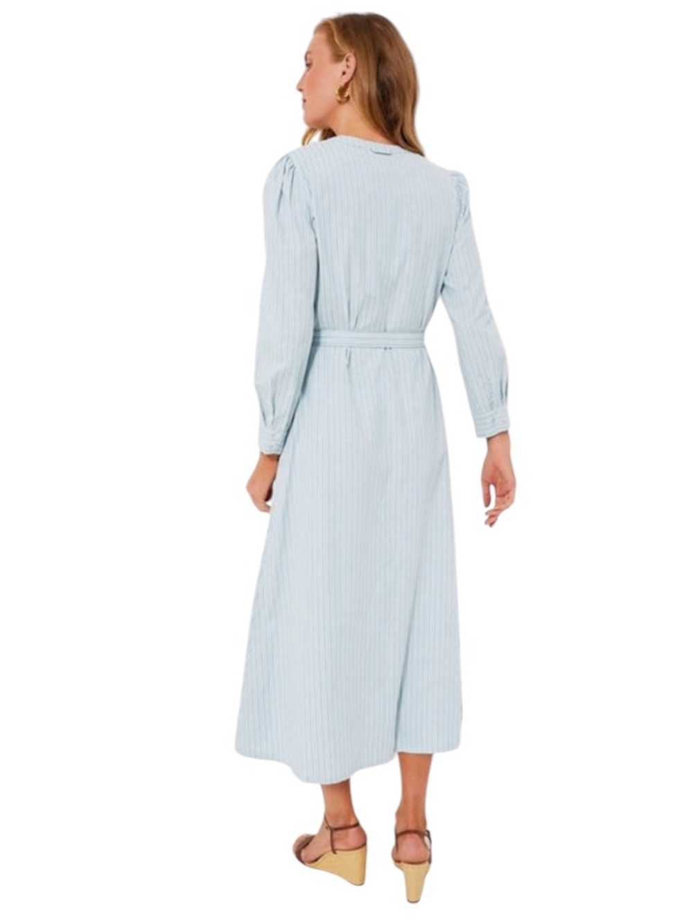 NEW Tuckernuck Catherine dress. Slate Blue Stripe. S. NWT - Picture 4 of 9